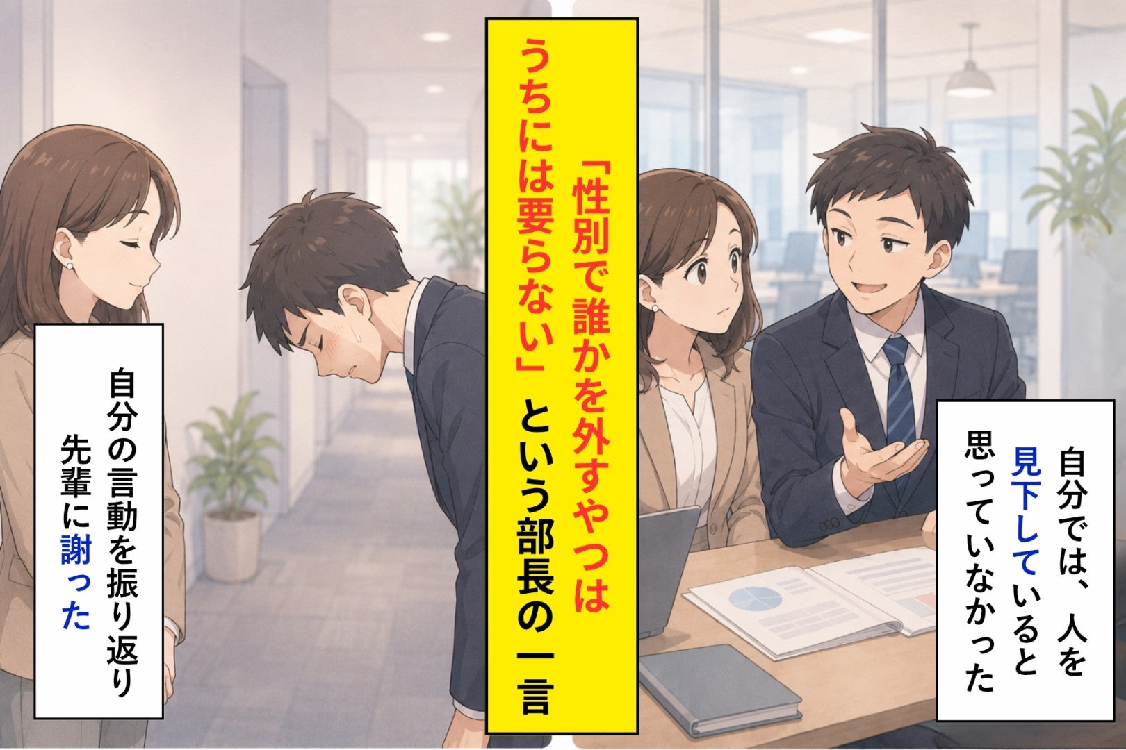 悪気はないつもりだった俺が、部長の評価基準を聞いて顔を上げられなかった理由