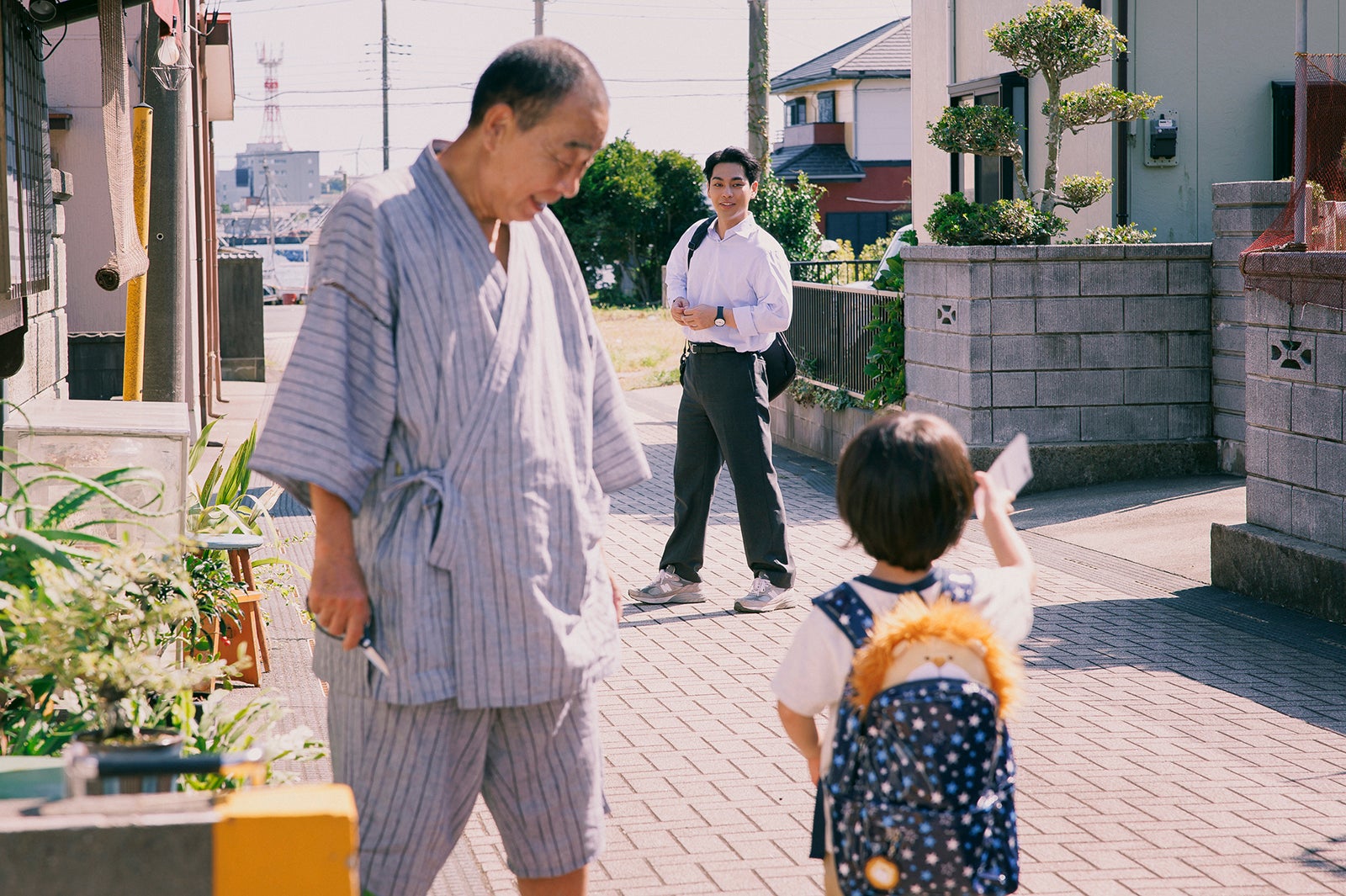 でんでん、柳楽優弥、佐藤大空「ライオンの隠れ家」第5話（C）TBS