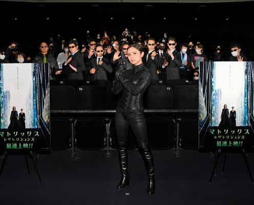 桃月なしこ、黒のボディスーツ姿で「マトリックス」トリニティーに「ドキドキが止まりません」<マトリックス レザレクションズ>