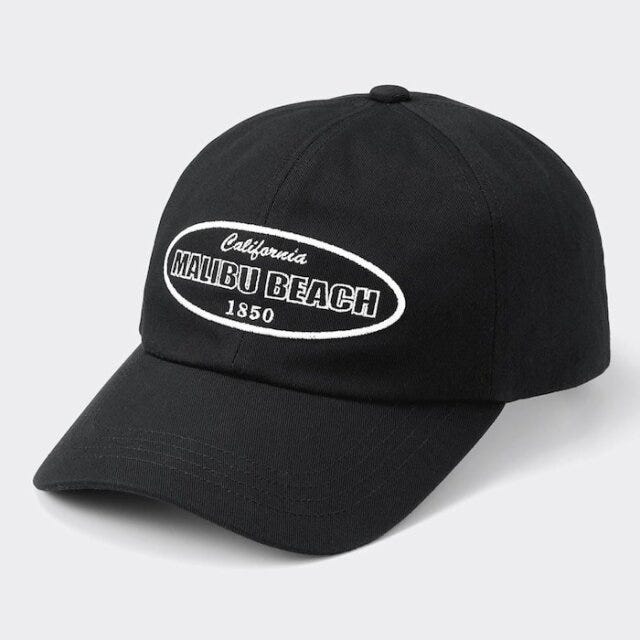 GU　ショート丈トップス　韓国ストリート　スタイルアップ　EccO　イラスト　ツイルロゴパッチキャップ