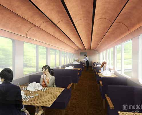 全席レストラン車両「観光電車」、秩父の春夏秋冬を描いたデザインに