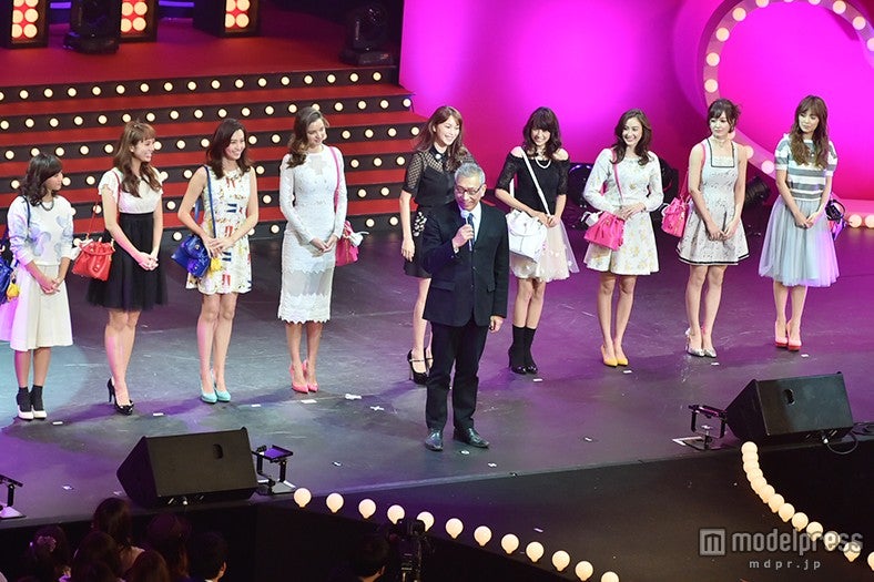 イベントの様子／（左から）藤本美貴、土屋巴瑞季、有村実樹、ミランダ・カー、蛯原友里、山本美月、オードリー亜谷香、久住小春、泉里香