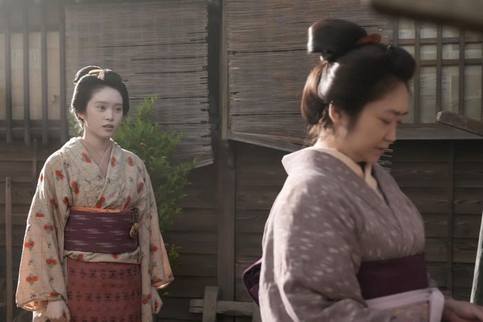 高石あかり、池脇千鶴「ばけばけ」第35話(C)NHK