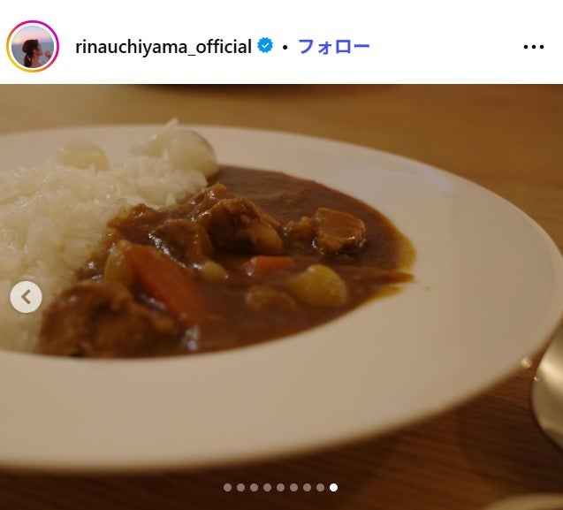 内山理名Instagramより