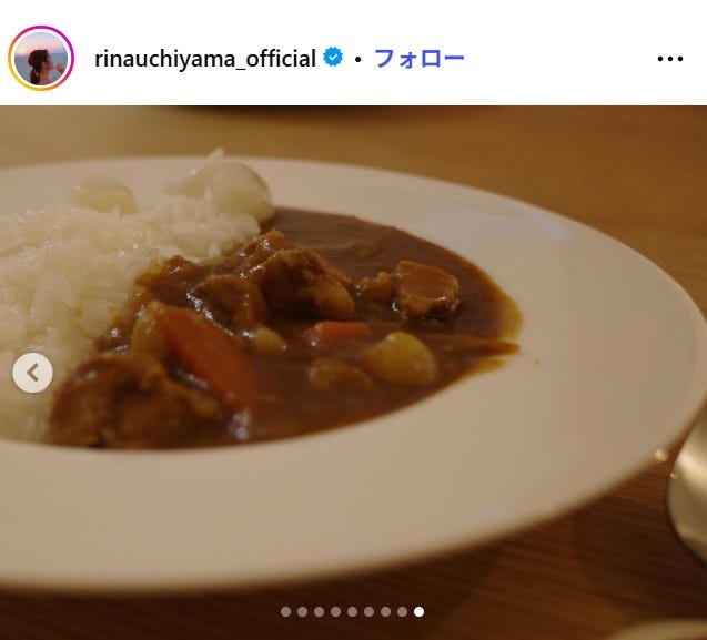 内山理名Instagramより