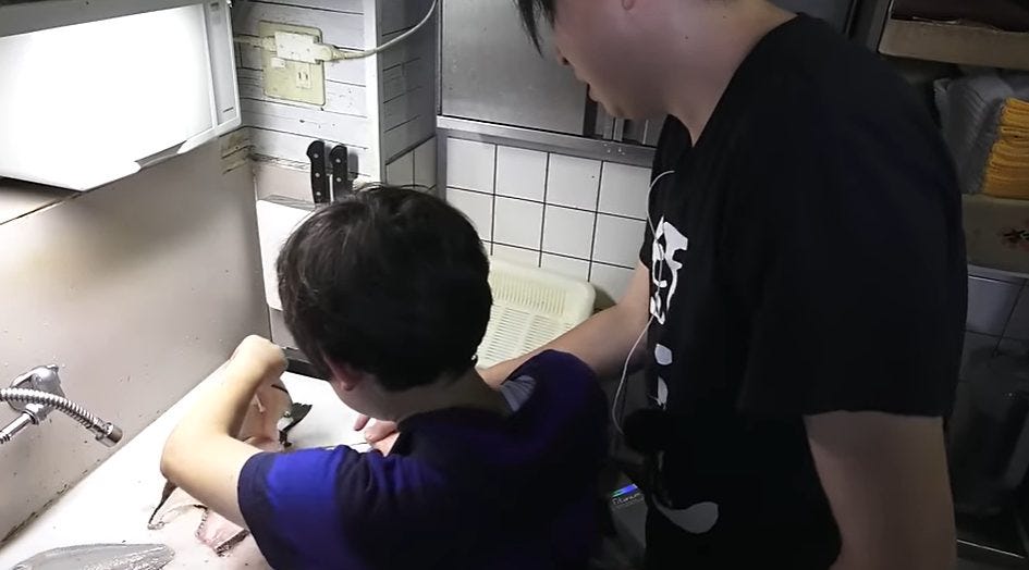 【きまぐれクック】かねこが釣り堀で少年の思い出を作る!!【捌いていく】