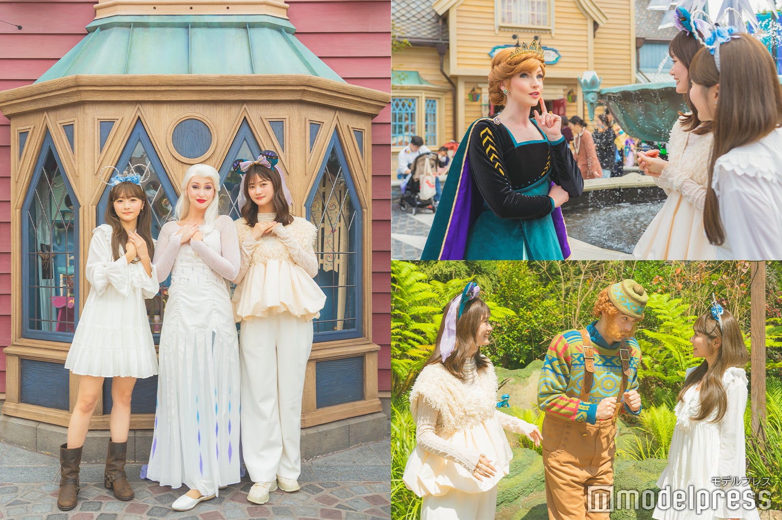 （左から）エルサ、アナ、オーケン（C）モデルプレス