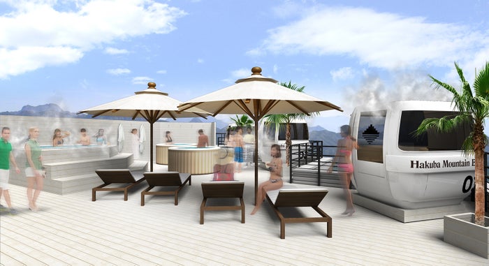 サウナ＆ジャグジーエリア／画像提供：白馬観光開発