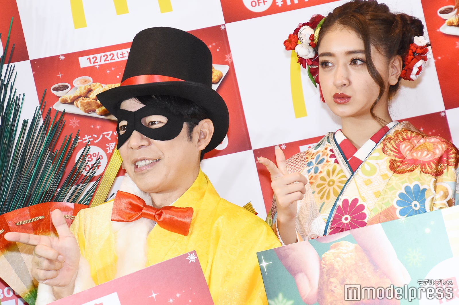 ダンディ坂野、みちょぱ （C）モデルプレス