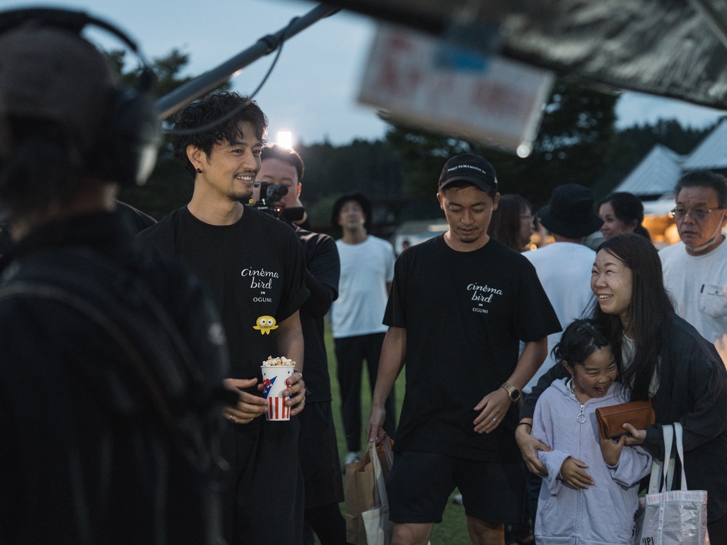 斎藤工「cinema bird in 熊本小国 2023」の様子（提供写真）