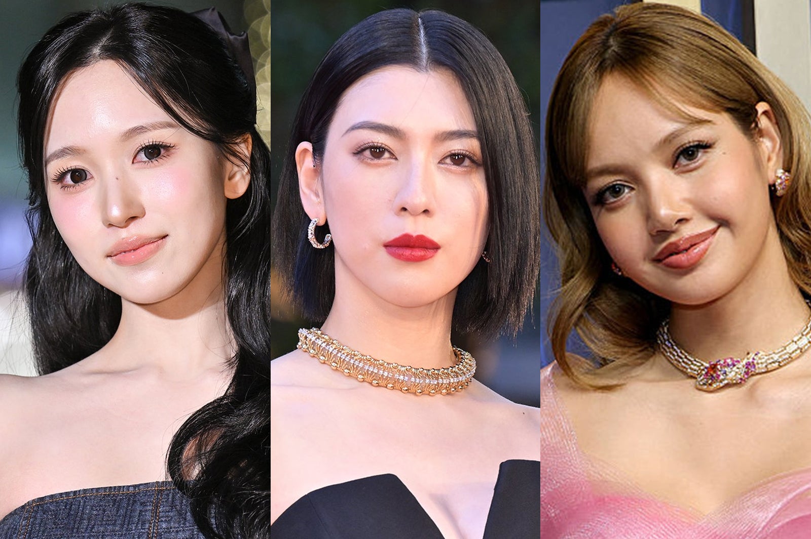 BLACKPINKリサ・TWICEミナ・三吉彩花、密着顔寄せ3ショット「豪華すぎる」「目の保養」