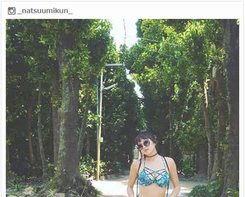 なつぅみ、SEXYビキニで美ボディ披露 個性的な着こなしに「本当におしゃれ」の声