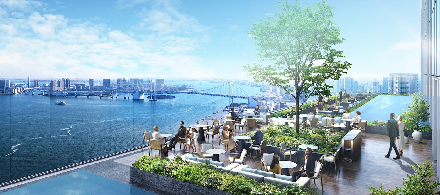 日本初上陸ホテル「フェアモント東京」2025年7月開業、芝浦から壮大なスカイラインを一望