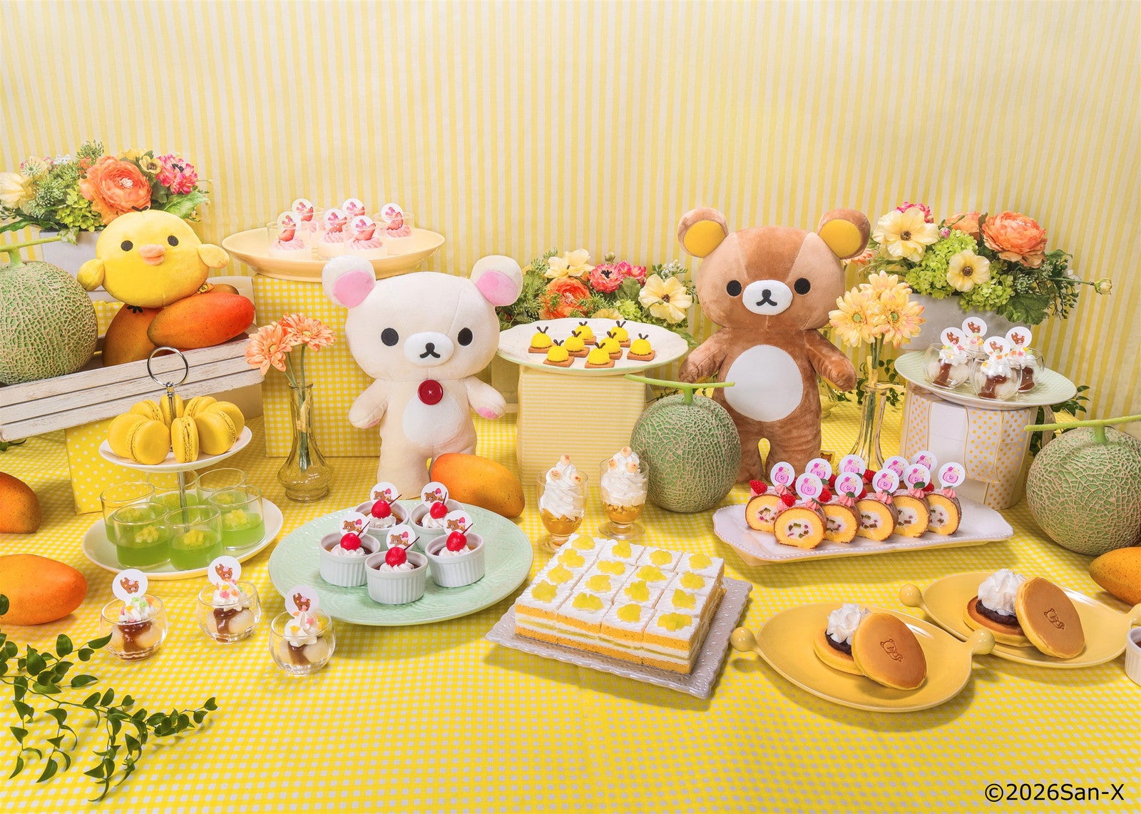 “リラックマ”スイーツビュッフェがニューオータニに初登場 キャラモチーフの和洋コラボスイーツ