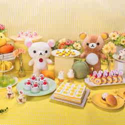 「ホテルニューオータニ」×「リラックマ」スーパースイーツビュッフェ~ひだまりのメロン・マンゴー&ハニー~(C)2026 San-X Co., Ltd. All Rights Reserved.