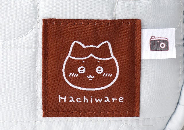 ハチワレキルティングバッグくすみブルー