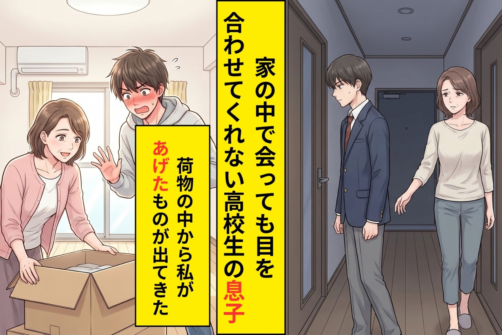 「お母さんの手伝いなんていらない」反抗期の息子→引っ越しの日に見つけた段ボールの中身