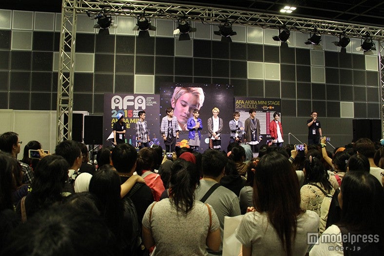 「Anime Festival Asia Singapore in 2015 （AFASG15）」にてジュノン・スーパーボーイ・アナザーズライブの様子
