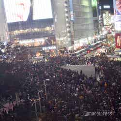 渋谷が大パニック！／2018年10月31日午後18時50分頃撮影 （C）モデルプレス
