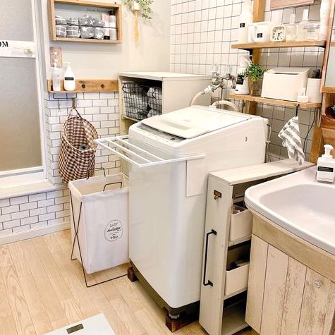 今の洗面所がおしゃれに大変身 狭い賃貸でも真似しやすいアイデア実例 モデルプレス