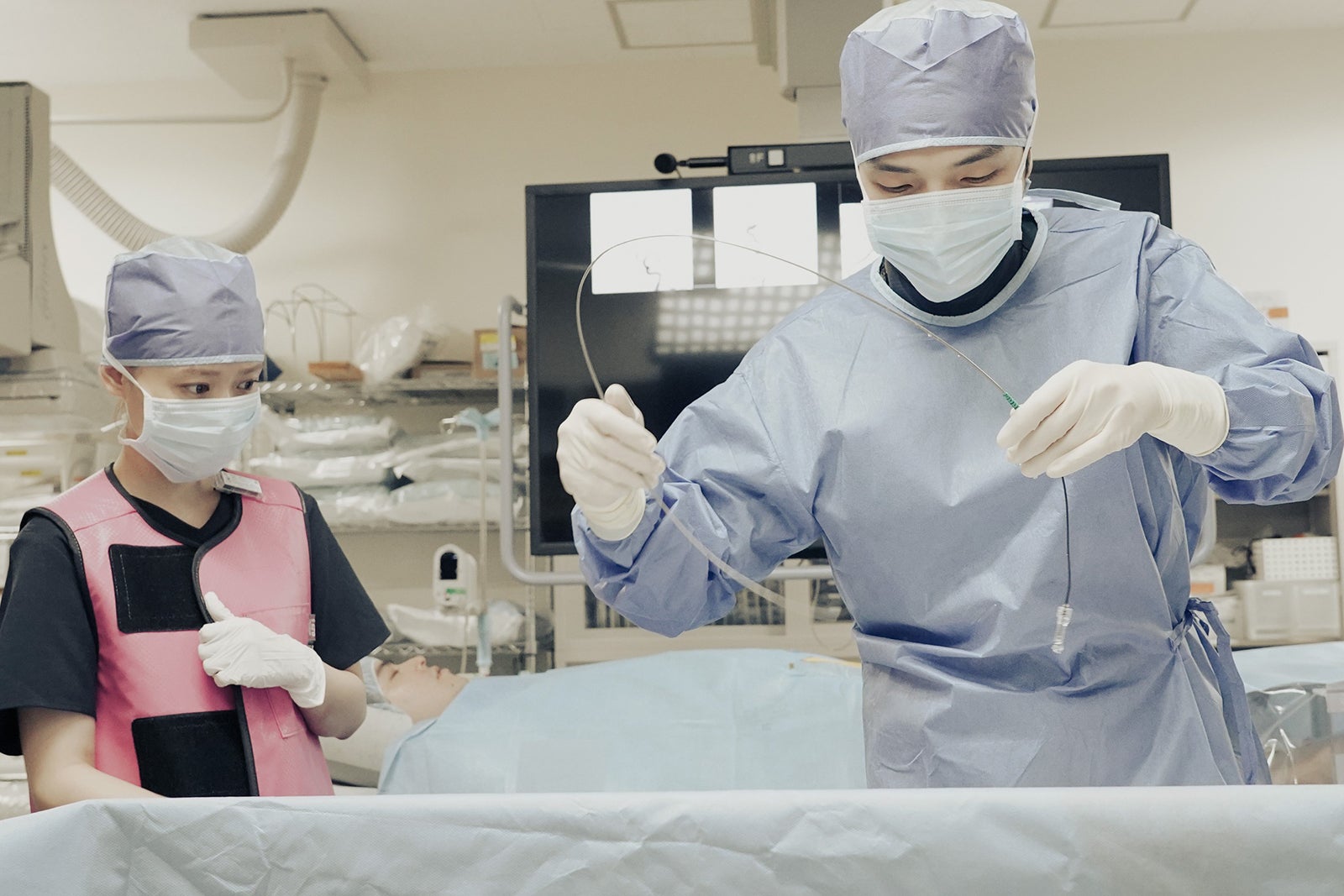 杉咲花、岡山天音「アンメット ある脳外科医の日記」第4話より（C）カンテレ