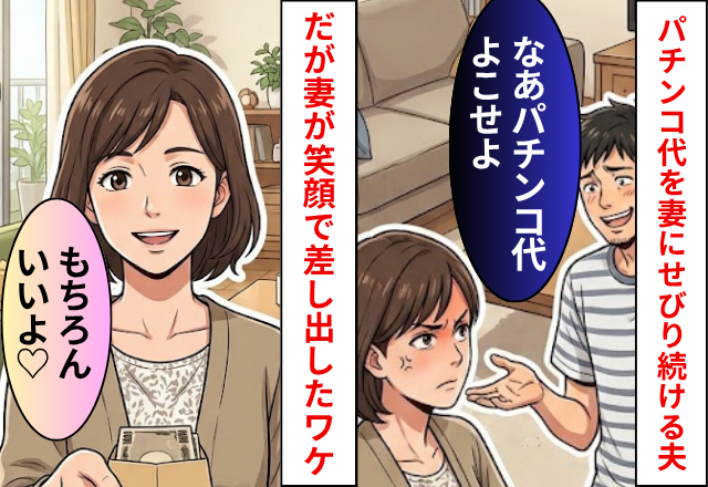 「パチンコ代よこせ」妻の金を巻き上げる夫！？だが「もちろんいいよ」妻が笑顔で差し出したワケ