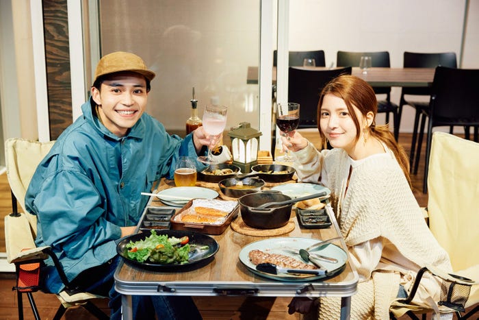 中田圭祐、川島海荷/「私たち結婚しました3」(C)AbemaTV, Inc.