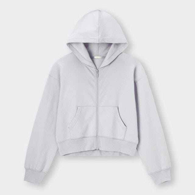 GU アメリカンスリーブ ヘルシーな肌見せ 色っぽカジュアル EccO イラスト GU アメリカンスリーブ ヘルシーな肌見せ 色っぽカジュアル EccO イラスト UVカットフルジップパーカ