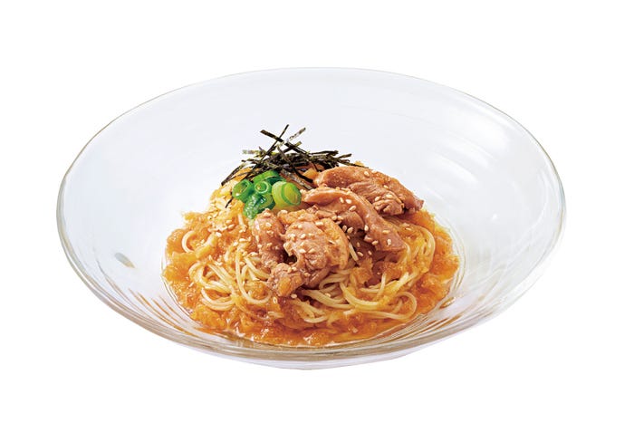 かぼす香る鶏みぞれ涼風麺(提供写真)