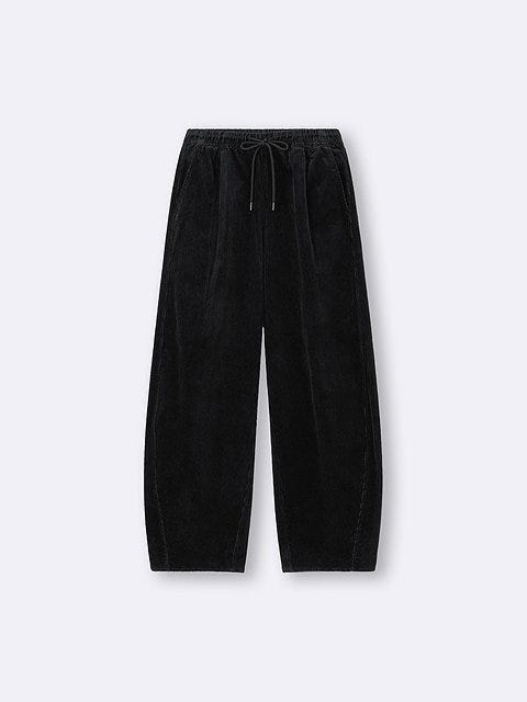 GU コーデュロイバレルレッグイージーパンツ GUのコーデュロイバレルレッグイージーパンツ