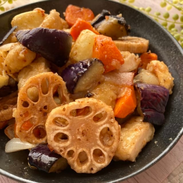 業務スーパーのチキンナゲットを使った黒酢餡掛け