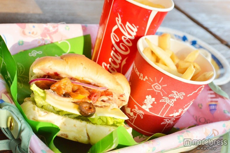 バスケットに入れればパークを散策するのにぴったり