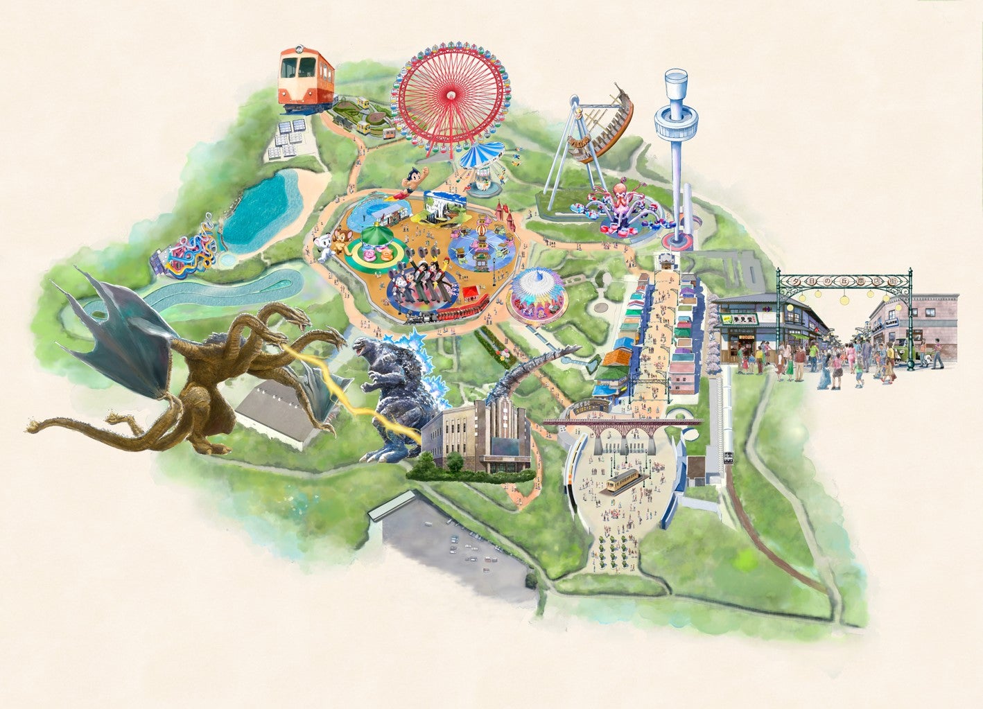 園内イメージ／画像提供：西武園ゆうえんち