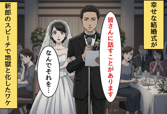 「実は今日みんなに話すことがある」新郎スピーチの直後に新婦が青ざめたワケ