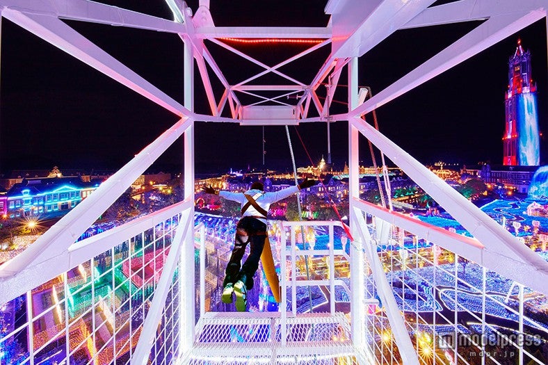 光のバンジージャンプ／画像提供：ハウステンボス