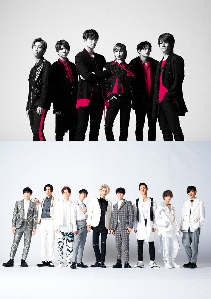 SixTONES(上)、Snow Man(下)(提供画像)