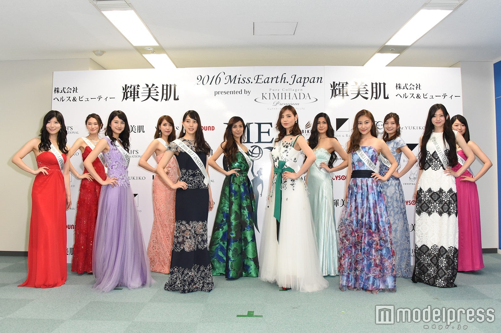 2016ミス・アース・ジャパン」のファイナリスト（C）モデルプレス