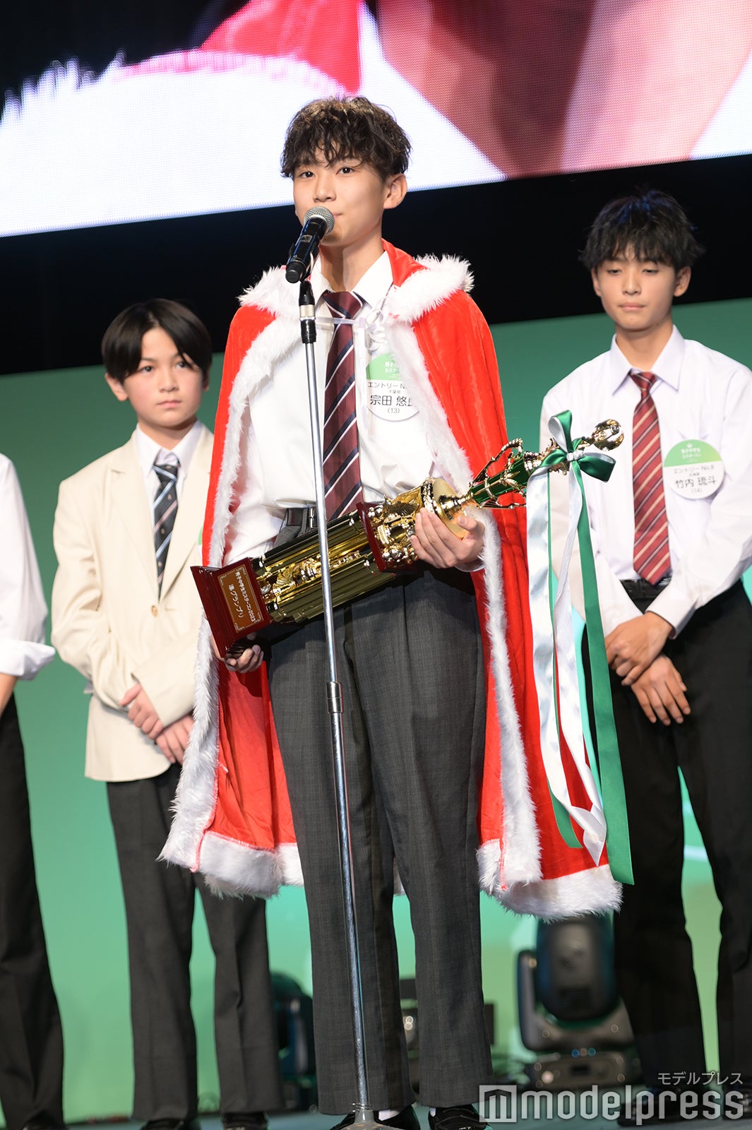 「男子中学生ミスターコン2023」審査結果発表の様子（C）モデルプレス