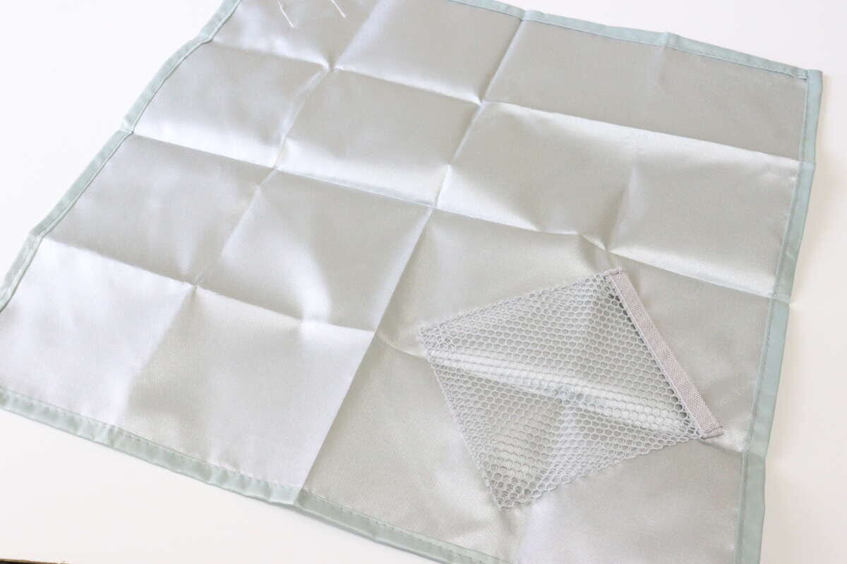 保温冷ランチクロス　スモーキーカラー　素材