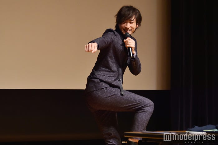 「ミュージカル・テニスの王子様」で演じた菊丸英二の「菊丸ビーム」も久々に披露し、ファンを沸かせた(C)モデルプレス