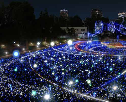 クリスマスの“宇宙イルミ”に新演出 LED約52万個が星のようにきらめく