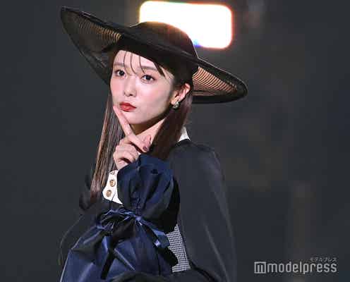 櫻坂46田村保乃、赤リップが色っぽい フレンチガーリースタイルで会場の視線集める【TGC 2024 A/W】