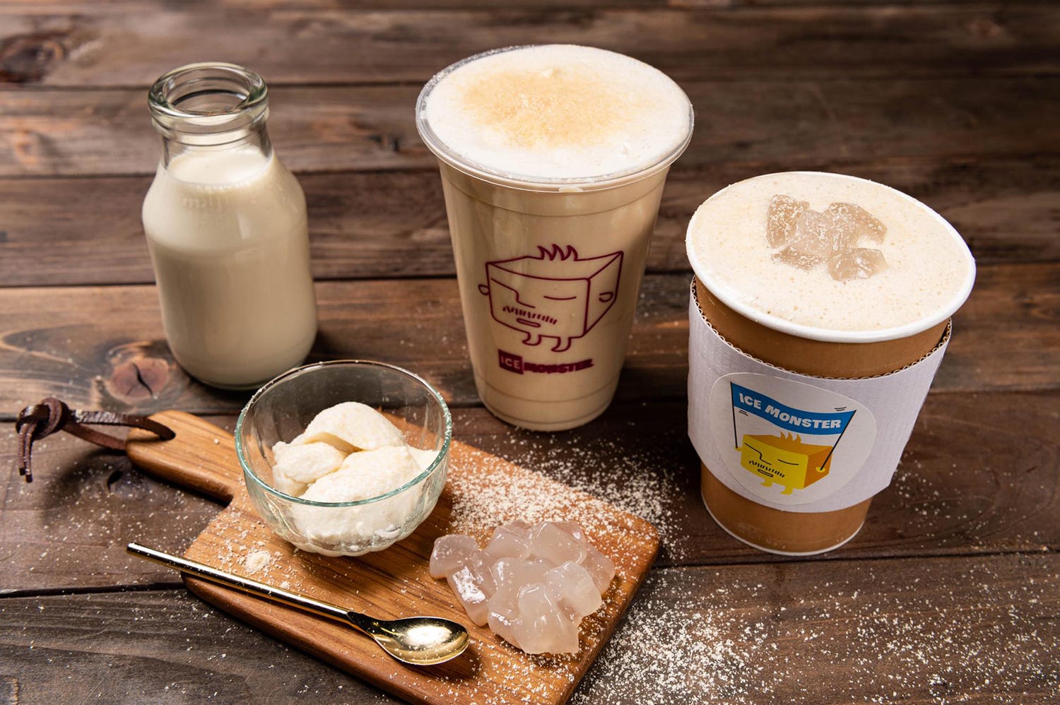 アイスモンスター「きなこ豆花ラテ」「きなこわらびもちラテ」大阪&名古屋限定登場