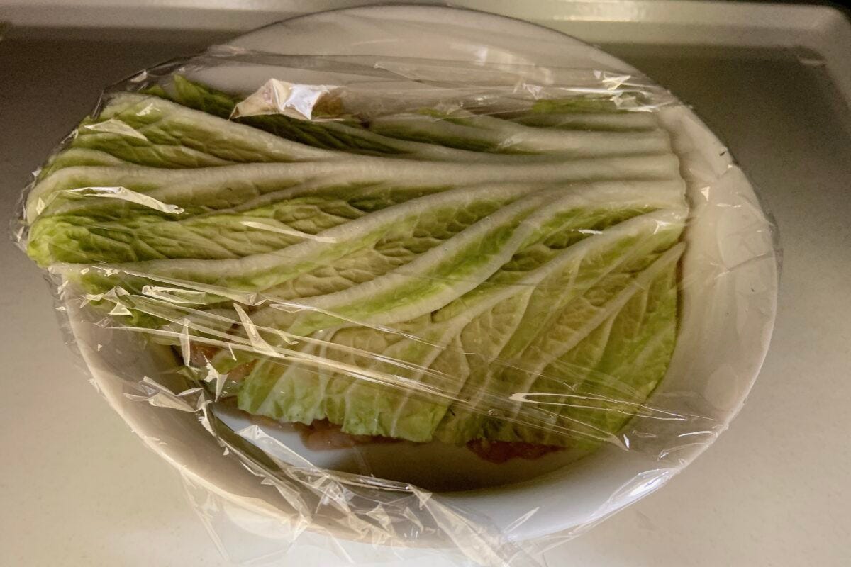 家事ヤロウ「木村拓哉のきのこ入りつくねと白菜の重ね蒸し」