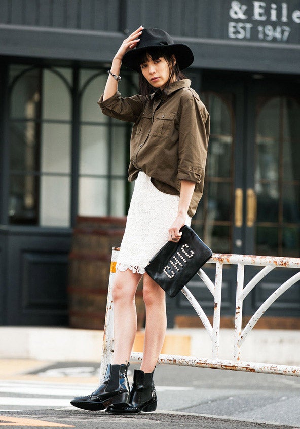 綿ツイル　ミリタリーシャツ「STYLEST」2,980円（税込）／画像提供：STYLEST