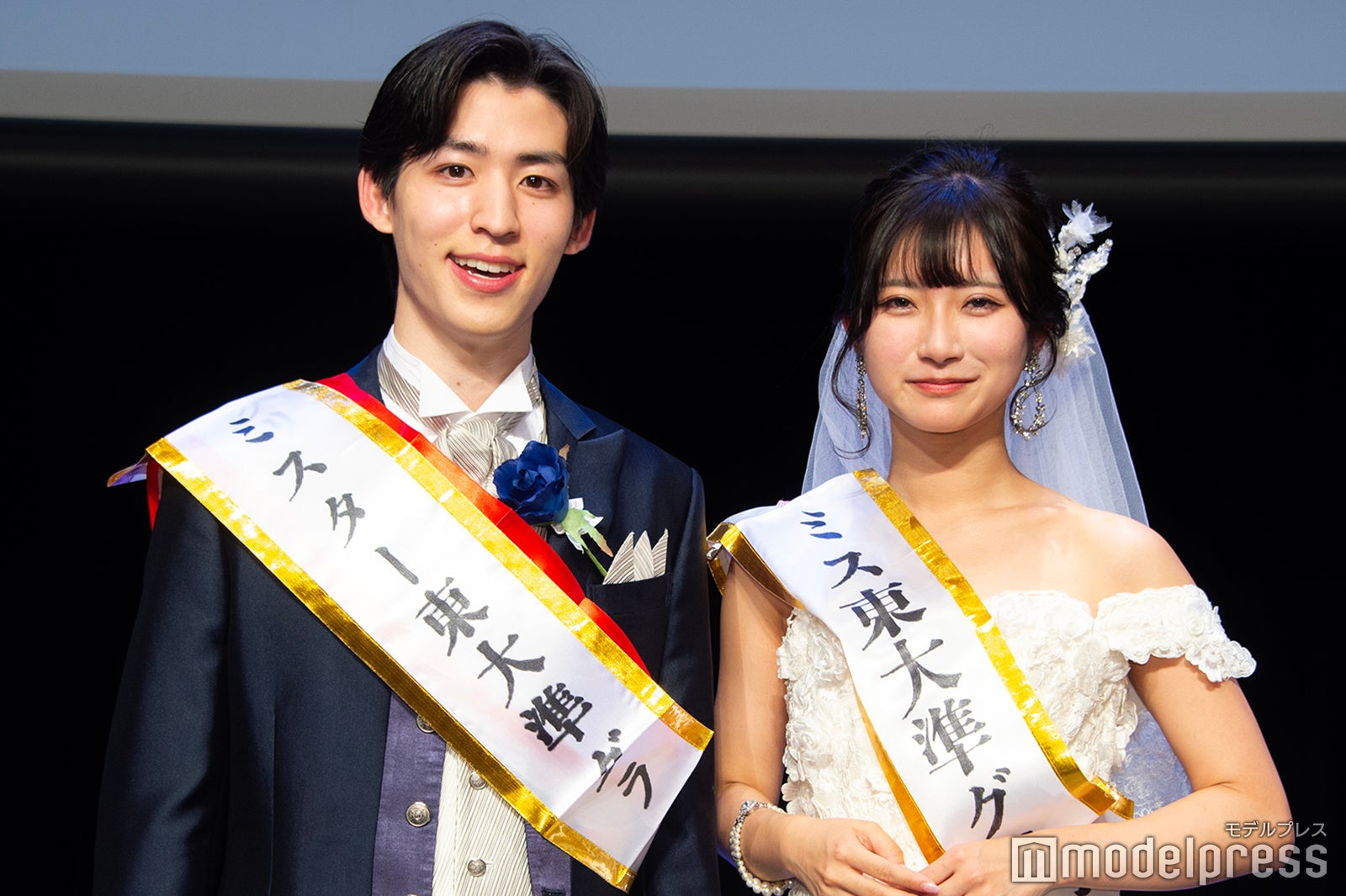 「ミスター東大2024」準グランプリ・高本英熙さん、「ミス東大2024」準グランプリ・石垣心さん（C）モデルプレス