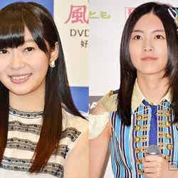 松井珠理奈（右）のSKE48専任宣言にコメントした指原莉乃（左）【モデルプレス】