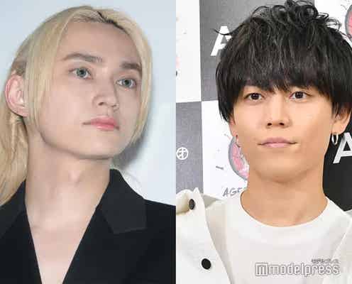 キスマイ宮田俊哉、“同じ稽古場でダンスしていた仲間”SKY-HI&Da-iCE・岩岡徹との3ショット公開 「豪華」「レア」の声