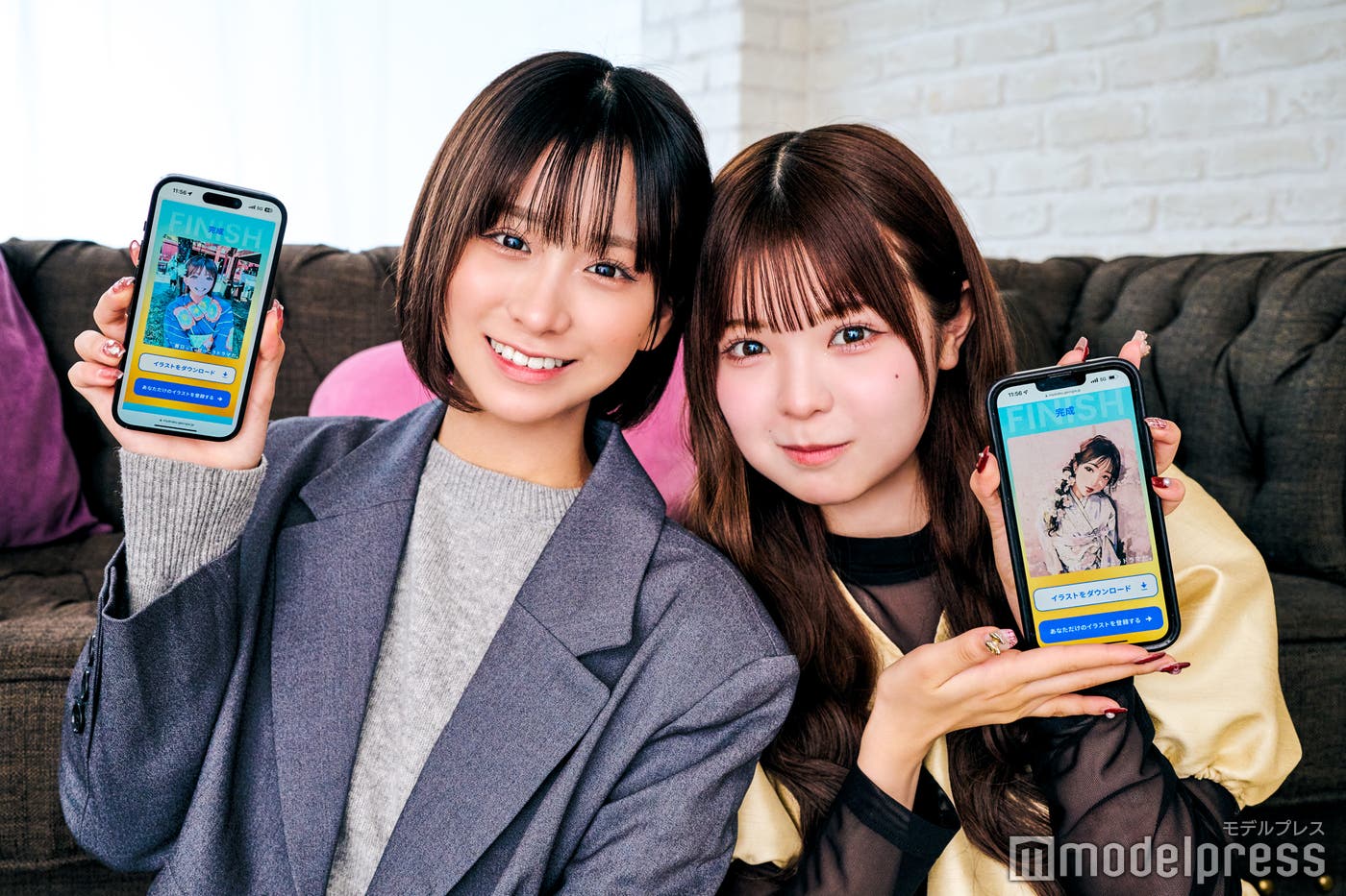 金子みゆ、折田涼夏(C)モデルプレス