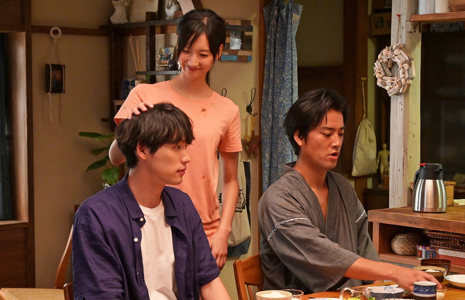 福士蒼汰、菜々緒、桐谷健太／「4分間のマリーゴール」第1話より（C）TBS